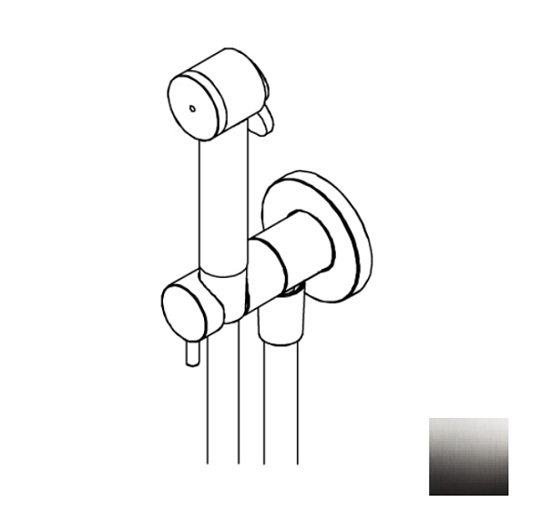 Гигиенический душ Ritmonio Brass, Brushed Chrome (72J027IX)