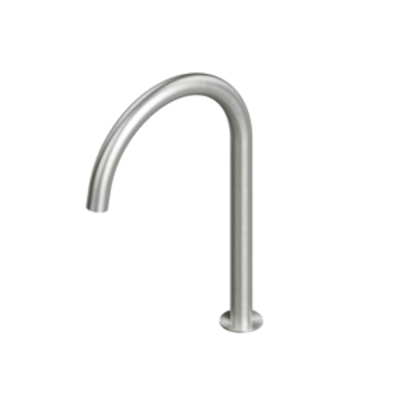 Излив Quadro design Complements, сталь брашированная (BC600 AS)