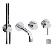 Смеситель для ванны и душа Almar Water Control Modular, с переключателем на 2-3 положения, Nichel Brushed (E180143.NB)