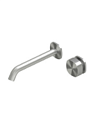 Смеситель для раковины Quadro design SUPER, сталь брашированная (22 11T AS)