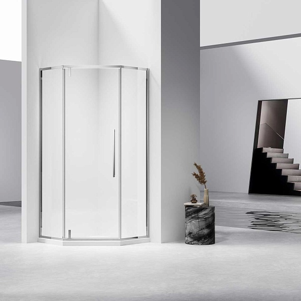 Душевой уголок Vincea Slim-N (VSP-4SN900CL) 900х900 мм, хром, стекло прозрачное