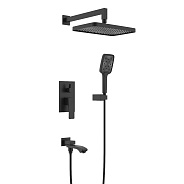 Душевая система Raglo R01.27.06 для ванны и душа встраиваемая на 3 режима излив поворотный 20 см, че