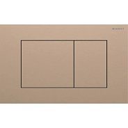 115.629.QB.1 Смывная клавиша Geberit Sigma40 для двойного смыва, квадратная: Нерж. Сталь/Матовая Красное золото