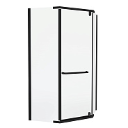 Душевой уголок Knotlor FCD100CG0BL 5-тиугольный 100х100х200, черный