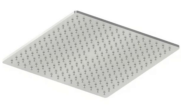 Верхний душ Quadro design 400х400, сталь брашированная (SF032 AS)