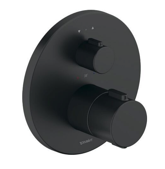 Смеситель для душа Duravit на 2 потребителя, черный матовый (TH4200014046)