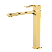 Смеситель для раковины высокий DQ Dortmund мат.золото (DA1712007)