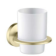 AQ4204BG ОБЕРОН стакан с держателем, шлиф. золото