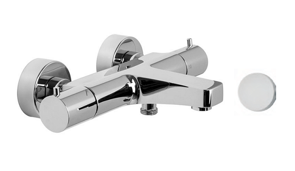 Смеситель для ванны и душа Fima Carlo Frattini Fimatherm, белый матовый (F4274/1BS)