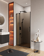 Душевая дверь Cezares Slider 100x100x195 мм, прямоугольная, nero (SLIDER-B-1-100/110-BR-NERO)