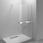 Душевая перегородка Vincea Walk-In HR (VSW-4HR100CL) 1000х2000 мм, хром, стекло прозрачное