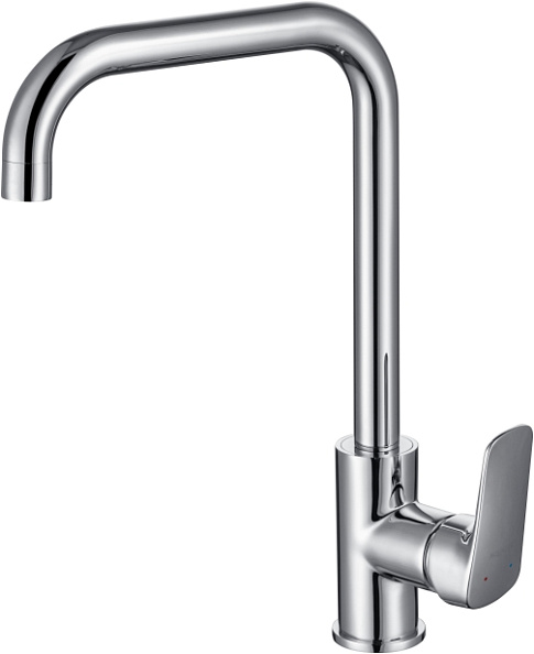 AQ1081CR AQUATEK ВЕГА смеситель для кухни (квадратный излив)