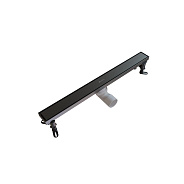 Душевой трап линейный Knotlor SDRW0600GM, вороненая сталь