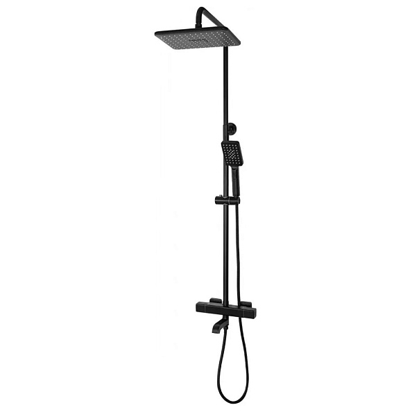 Душевая система с термостатом Grocenberg GB7005BL, черный