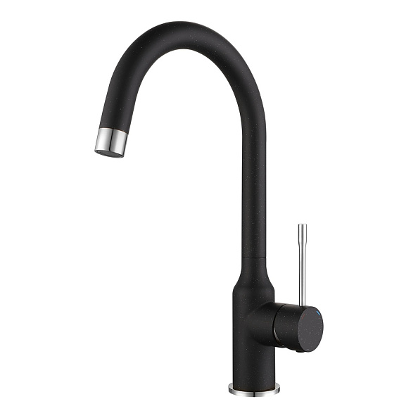 Смеситель для кухни Rivelato Garda 1923502, черный/хром