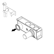 Внутренняя часть Ritmonio назначение-смеситель для душа, однорычажный, не окрашен (PM0000F)