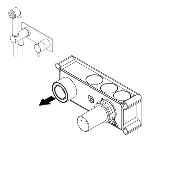 Внутренняя часть Ritmonio назначение-смеситель для душа, однорычажный, не окрашен (PM0000F)