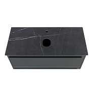 Столешница La Fenice Granite Black Olive Light Lappato 80 см, черная