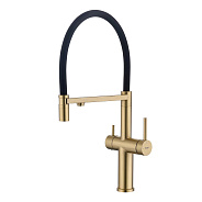 Смеситель Raglo R20.63.03 для кухни с подключением к фильтру съёмный гибкий излив  с магнитным фикса