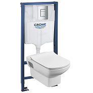 Комплект инсталляция и унитаз подвесной стандартные Grohe Rapid SL Dama Senso, белый (38772001R1)