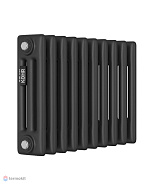 Стальной трубчатый радиатор Kohr Heim 3030/10 секций с боковым подключением 3/4 черный