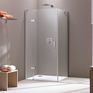 400604.092.321 AURA Боковая стенка 900х1900 мм профиль глянцевый хром, стекло прозрачное (монтаж на душ поддонах)