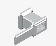 Вентиль THG Metropolis Clear crystal with lever, никель (A2B B01 30B)