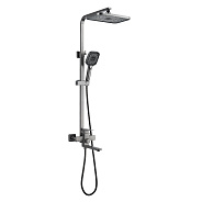 Душевая система Shevanik S7036T, оружейная сталь