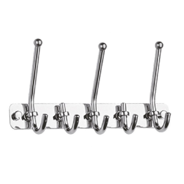 Планка с крючками для полотенец D-Lin D201854-5, хром