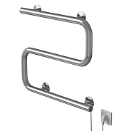 Полотенцесушитель MIXLINE СВОБОДА S-обр/симпл s 40x50 (кнопочный выкл, 130 Вт) ХРОМ (556795)