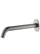 AQ1341BGM ЕВРОПА излив для ванны 180 мм, оружейная сталь (шлиф. черный хром)