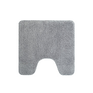 Коврик для ванной комнаты с вырезом, 50х50, микрофибра, серый, IDDIS, BTLT02Mi12