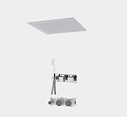 Душевой комплект Fima Carlo Frattini на 2 потребителя, черный матовый (F3989WX9Q50NS)