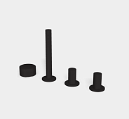 Смеситель для ванны и душа Fima Carlo Frattini So, черный матовый (F3174/1NS)