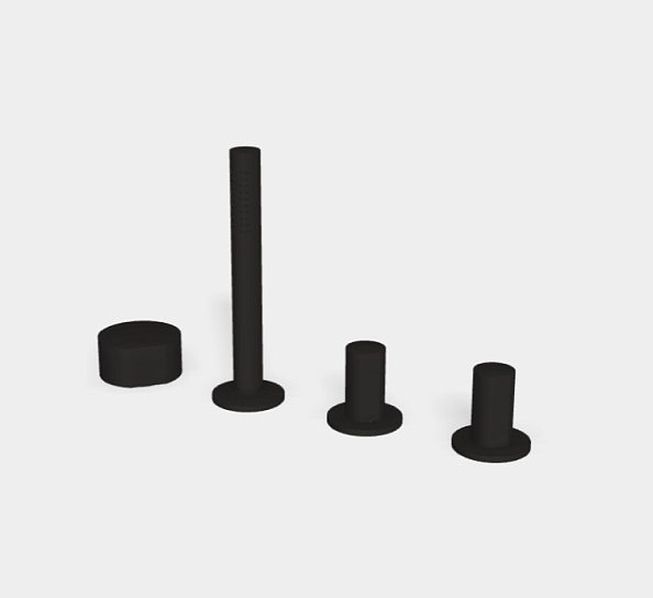 Смеситель для ванны и душа Fima Carlo Frattini So, черный матовый (F3174/1NS)