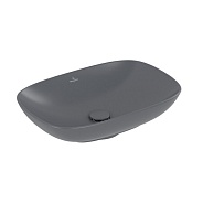 Раковина накладная Villeroy & Boch Loop & Friends Graphite, CeramicPlus (4A4901I4) (56 см)