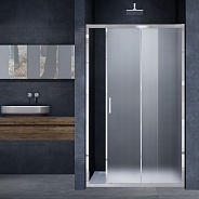 Душевая дверь Vincea Alpha (VDS-3AL120MT) 1200х1900 мм, хром, стекло текстурное