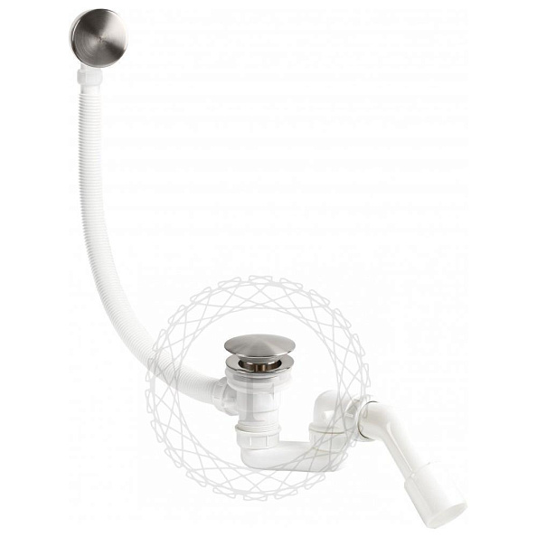 Слив-перелив (автомат, 90 см.) FILARETE FL90NK, никель