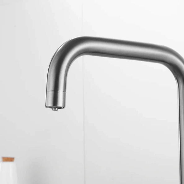 Смеситель для кухни с подключением фильтра Shevanik S228T, оружейная сталь