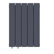 Биметаллический радиатор Rifar Supremo Ventil 500/5 секций с левым нижним подключением (VL), титан
