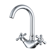 Смеситель Prohanss для раковины вентильный поворотный, хром (P10.13)