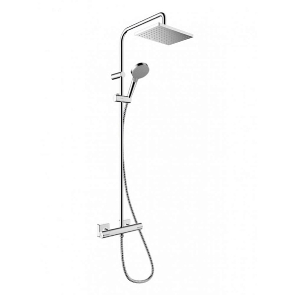 Душевая система HANSGROHE Vernis Shape Showerpipe 230 1jet с термостатом, хром (26286000)