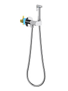 AQ1024CR ОБЕРОН комплект для гигиенического душа встроенный (смеситель c прогрессивным картриджем + гигиеническая лейка + шланг)
