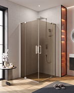 Душевой уголок Cezares Slider 100x100x195 мм, квадратный, хром (SLIDER-A-2-100/110-BR-Cr)