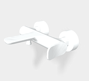 Смеситель для ванны и душа Fima Carlo Frattini Flo', белый матовый (F3804/1BS)