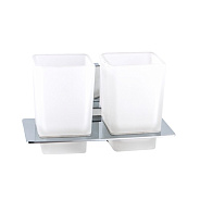 Стакан для ванной комнаты двойной D-Lin D212330, хром