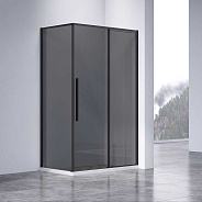 Душевой уголок Vincea Slim-N (VSR-4SN9014CGB) 1400х900 мм, черный, стекло тонированное