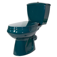 43325110202 Унитаз-компакт "Элисса" Стандарт/ зеленый, нижний подвод воды, косой выпуск (старый арт. 43325130202)