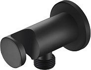 AQ2455MB шланговое подсоединение с держателем душа, матовый черный