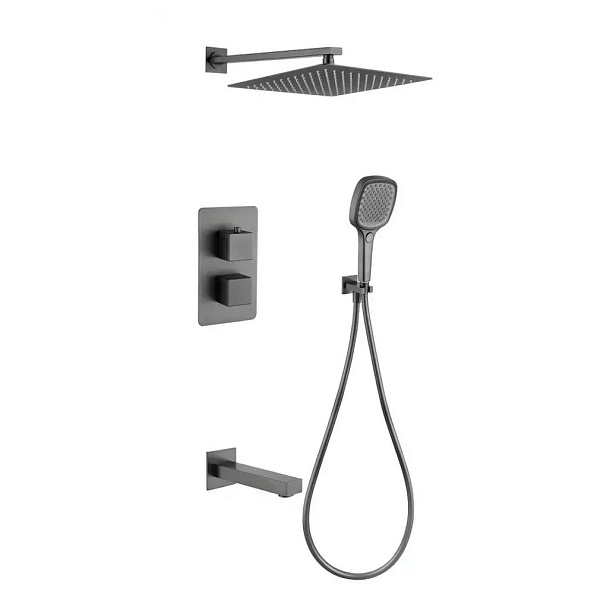 Душевая система встраиваемая Grocenberg GB5050BG, графит